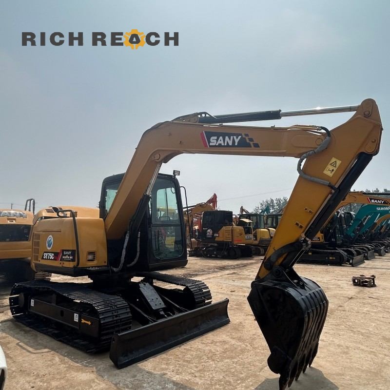 Boom cylinder and arm structure of a 2020 SANY 75C excavator priced at $16,667